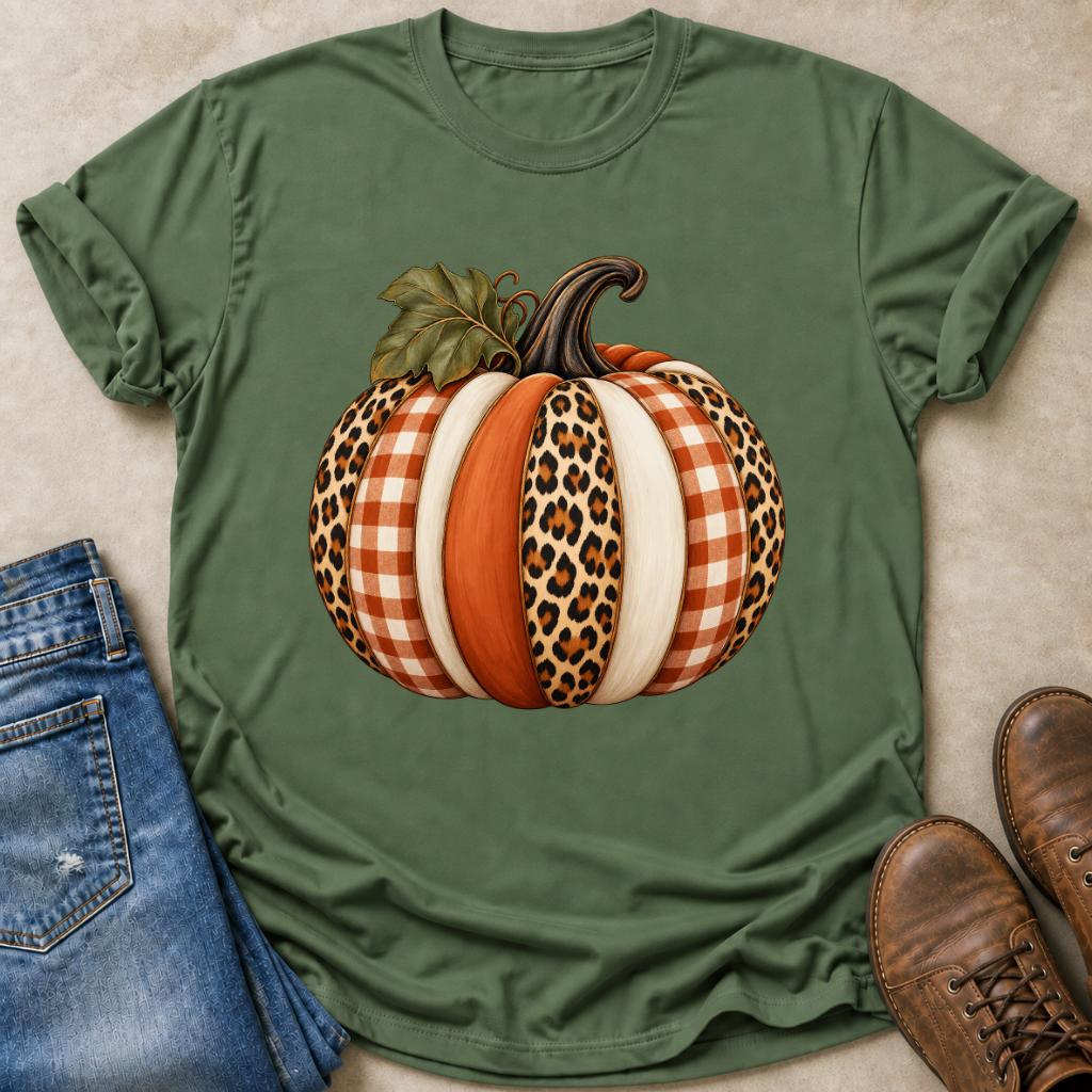 Patchwork Pumpkin T-Shirt