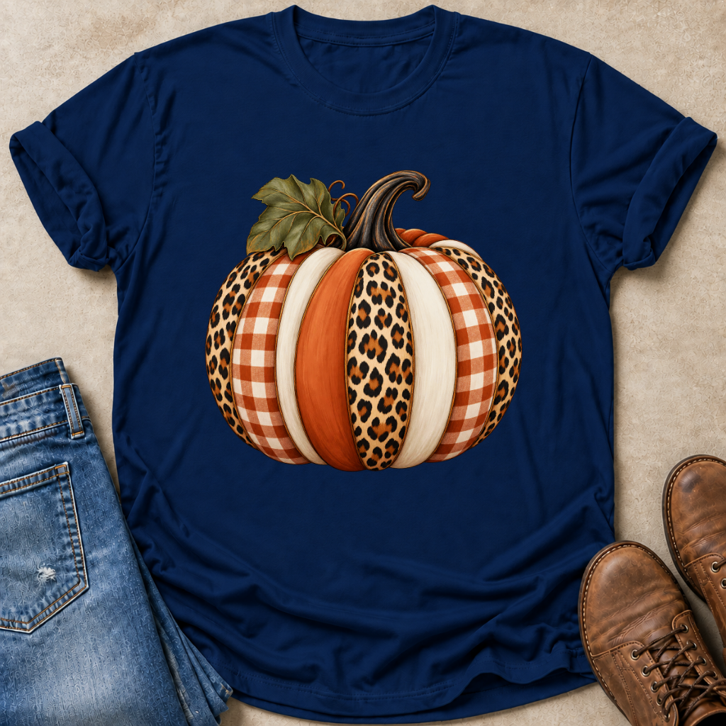 Patchwork Pumpkin T-Shirt