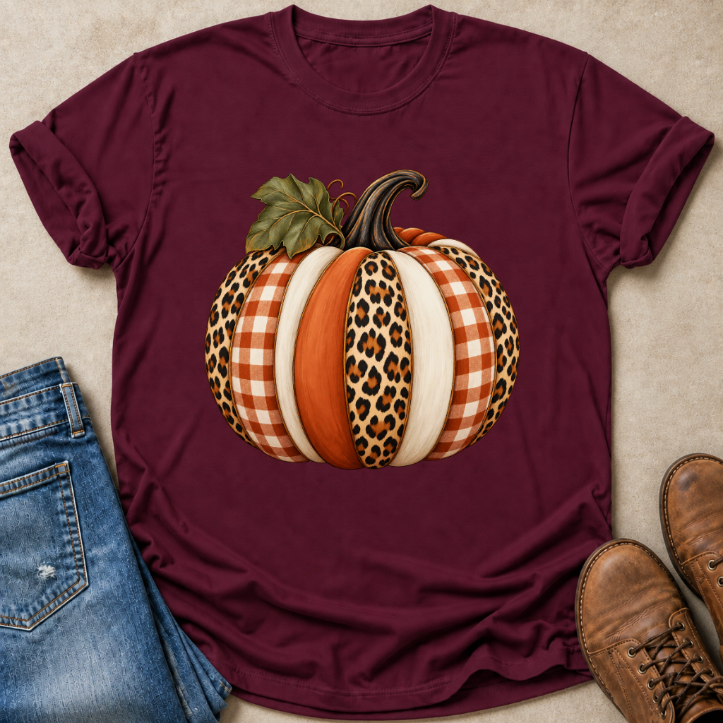Patchwork Pumpkin T-Shirt