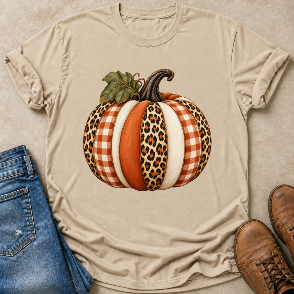 Patchwork Pumpkin T-Shirt