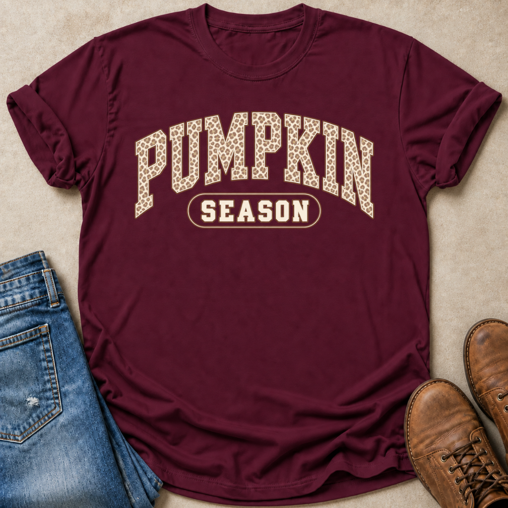 Pumpkin Season Leopard T-Shirt