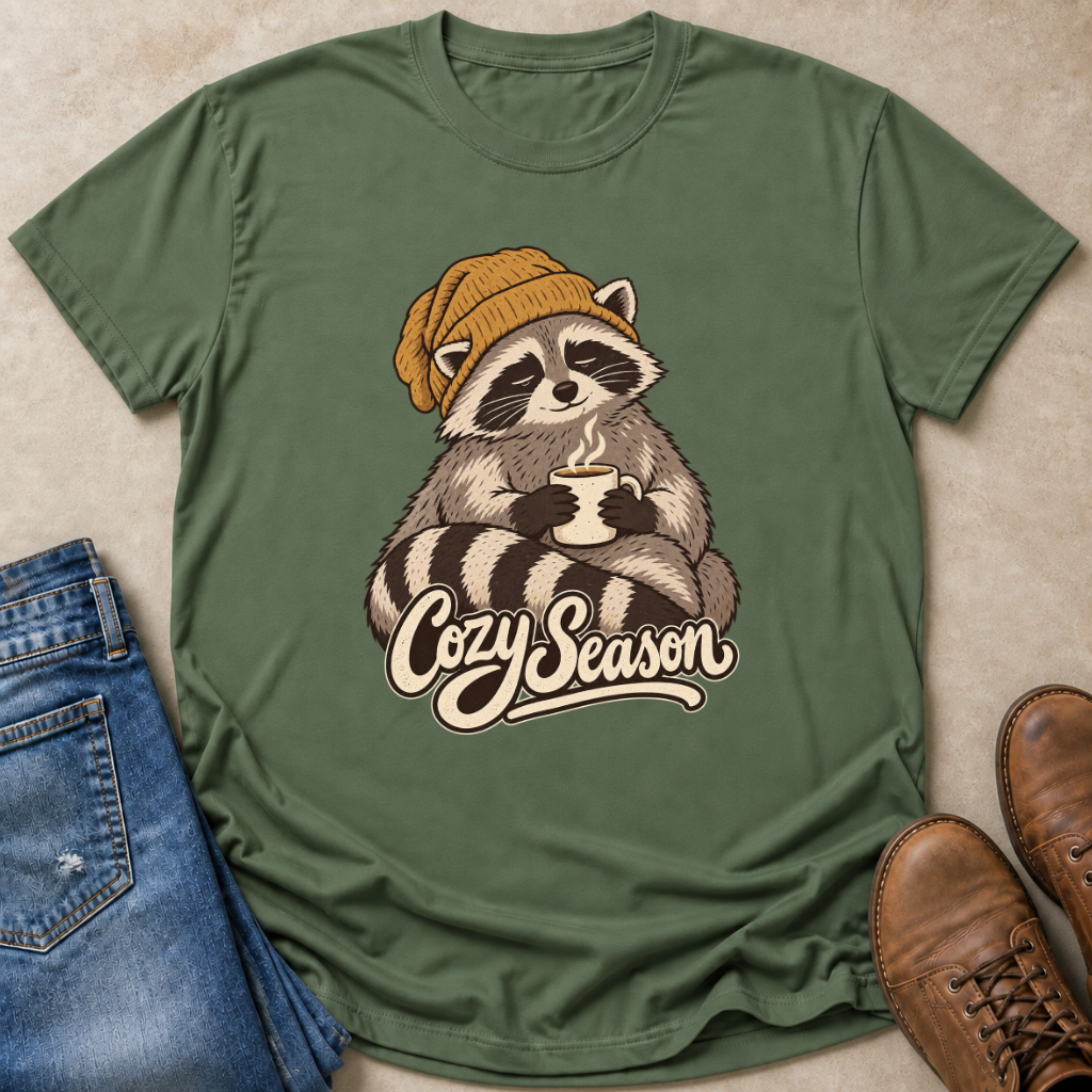 Raccoon Cozy T-Shirt
