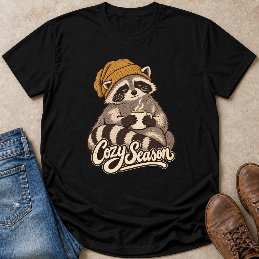 Raccoon Cozy T-Shirt