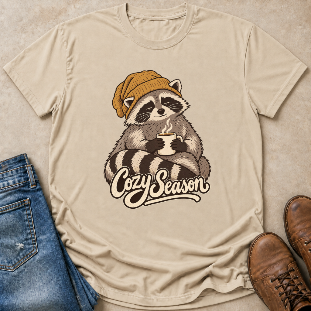 Raccoon Cozy T-Shirt