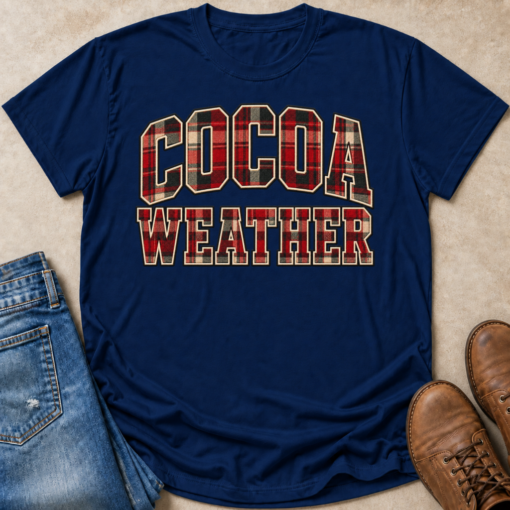 Cocoa Weather Flannel Lettering T-Shirt