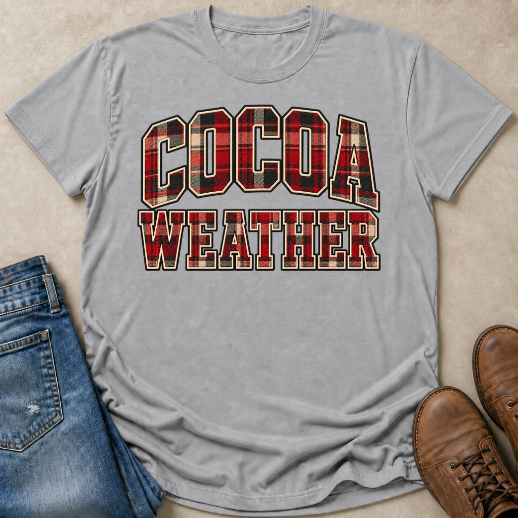 Cocoa Weather Flannel Lettering T-Shirt