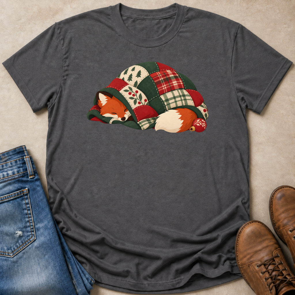 Cozy Christmas Fox T-Shirt