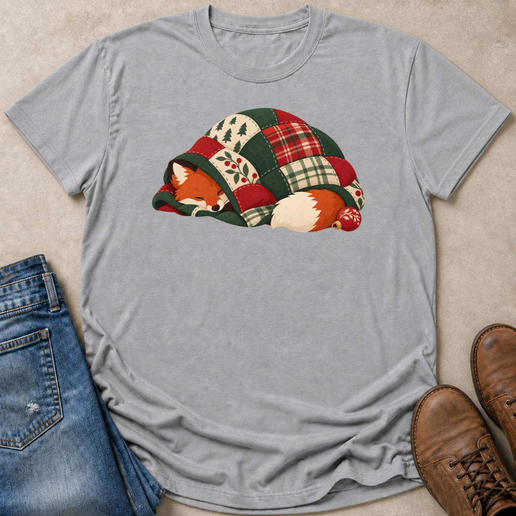 Cozy Christmas Fox T-Shirt