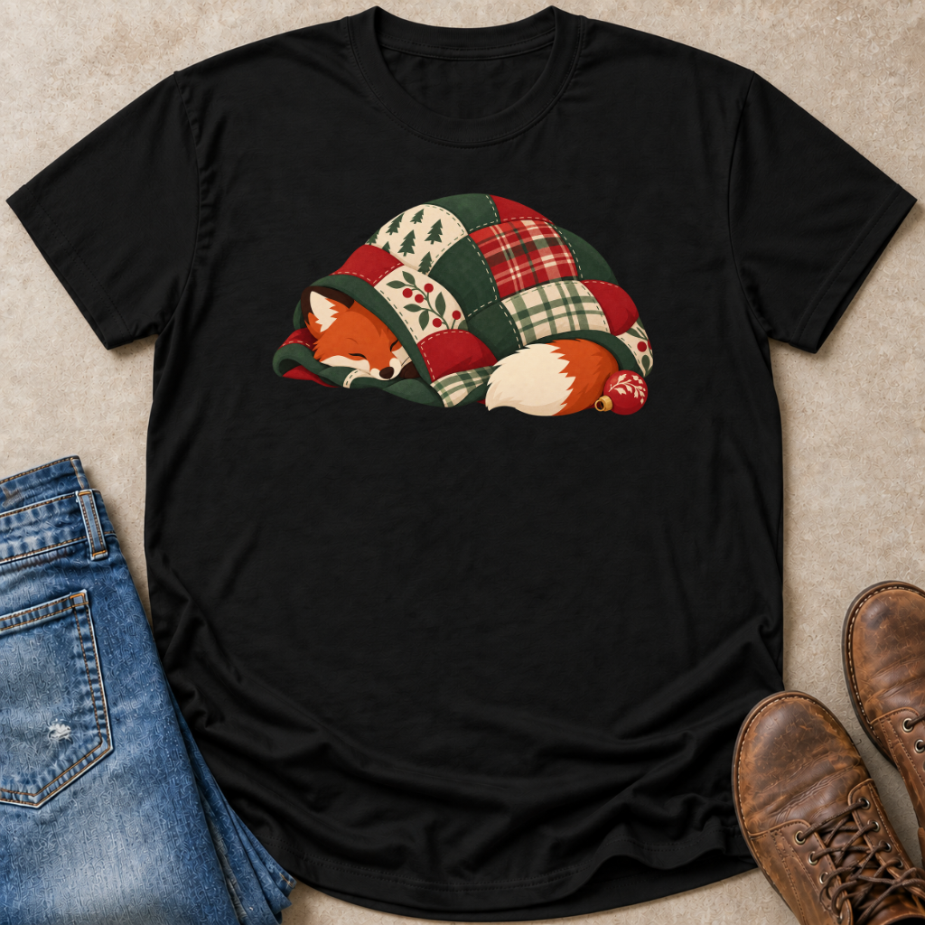 Cozy Christmas Fox T-Shirt