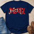 Merry Ribbon Lettering T-Shirt