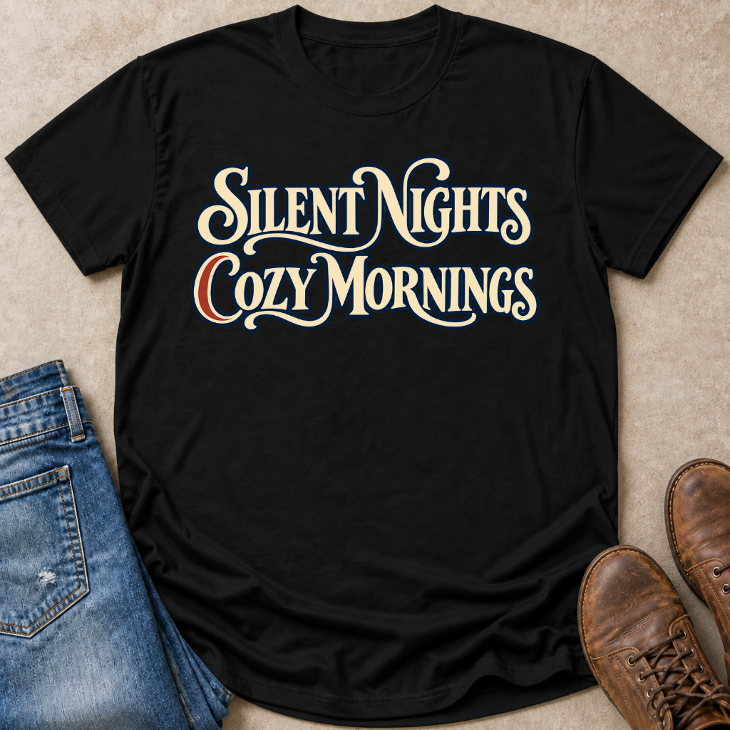 Silent Nights Cozy Mornings T-Shirt