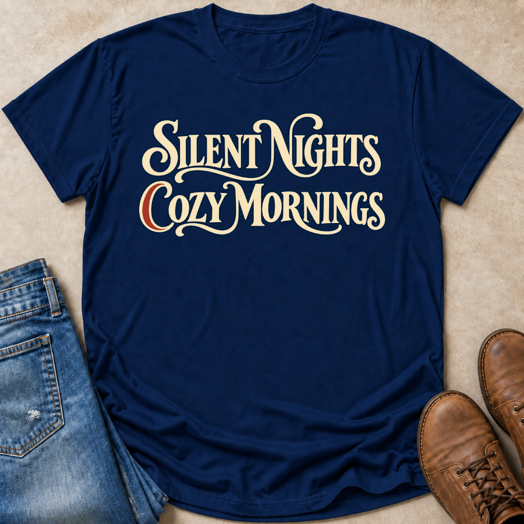 Silent Nights Cozy Mornings T-Shirt
