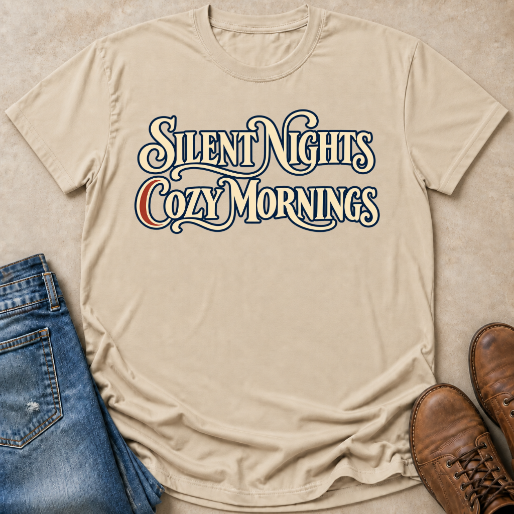 Silent Nights Cozy Mornings T-Shirt