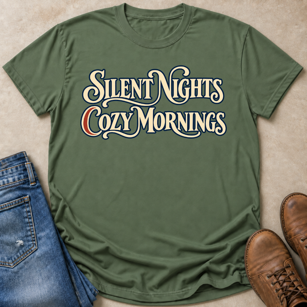 Silent Nights Cozy Mornings T-Shirt