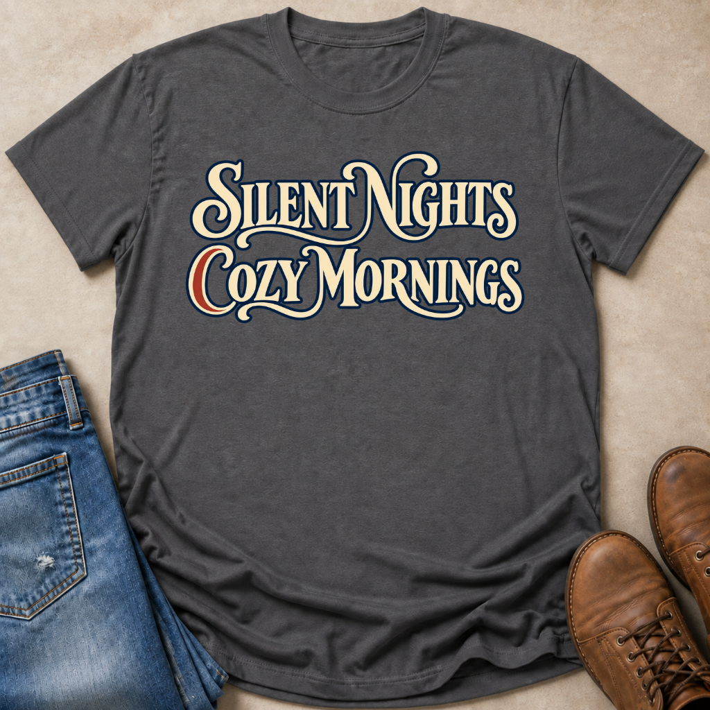 Silent Nights Cozy Mornings T-Shirt