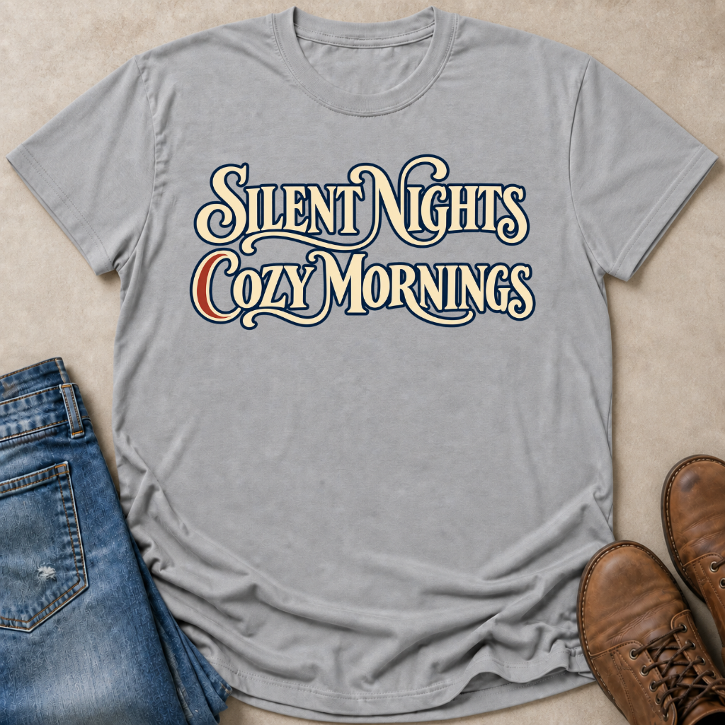 Silent Nights Cozy Mornings T-Shirt