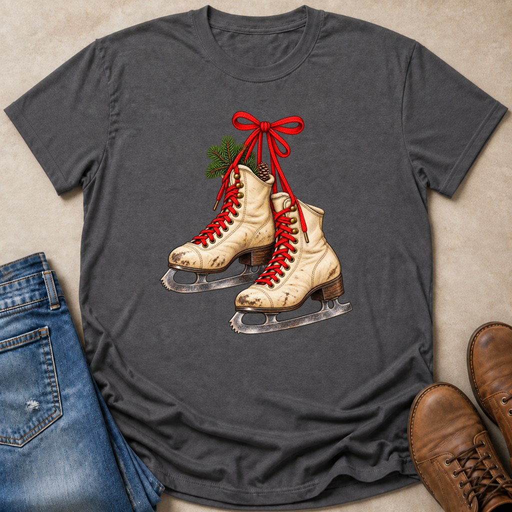 Vintage Christmas Skates T-Shirt
